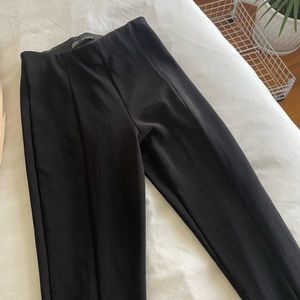 Zara Black Pants with Zippers
